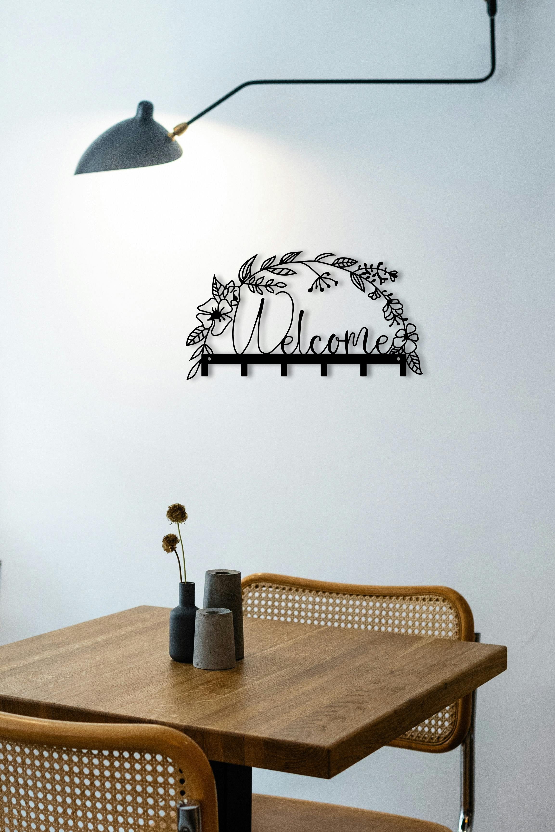 Colgador de Llaves Welcome Floral